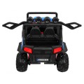 Off-Road Grand Buggy Lift pro děti modrý 4x4 řízený dálkový nosič MP3 rádio LED