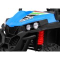 Off-Road Grand Buggy Lift pro děti modrý 4x4 řízený dálkový nosič MP3 rádio LED