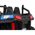 Off-Road Grand Buggy Lift pro děti modrý 4x4 řízený dálkový nosič MP3 rádio LED