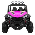 Off-Road Grand Buggy Lift pro děti Pink Power 4x4 Dálkové ovládání zavazadlový stojan MP3 rádio LED