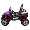 Off-Road Grand Buggy Lift pro děti Pink Power 4x4 Dálkové ovládání zavazadlový stojan MP3 rádio LED