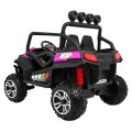 Off-Road Grand Buggy Lift pro děti Pink Power 4x4 Dálkové ovládání zavazadlový stojan MP3 rádio LED