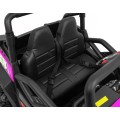 Off-Road Grand Buggy Lift pro děti Pink Power 4x4 Dálkové ovládání zavazadlový stojan MP3 rádio LED