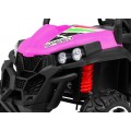 Off-Road Grand Buggy Lift pro děti Pink Power 4x4 Dálkové ovládání zavazadlový stojan MP3 rádio LED
