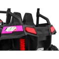 Off-Road Grand Buggy Lift pro děti Pink Power 4x4 Dálkové ovládání zavazadlový stojan MP3 rádio LED