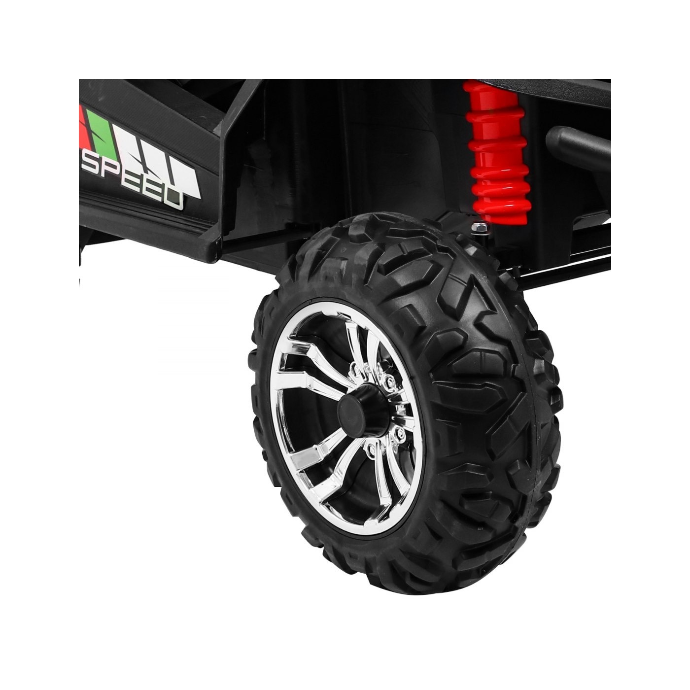 Off-Road Grand Buggy Lift pro děti Pink Power 4x4 Dálkové ovládání zavazadlový stojan MP3 rádio LED