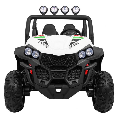 Grand Buggy Strong Lift Kids bílá Naped 4x4 Remote Trunk Radio MP3 LED