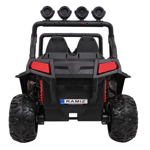 Grand Buggy Strong Lift Kids bílá Naped 4x4 Remote Trunk Radio MP3 LED