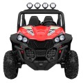 Grand Buggy Strong Lift Kids červená Naped 4x4 dálkové rádio MP3 LED