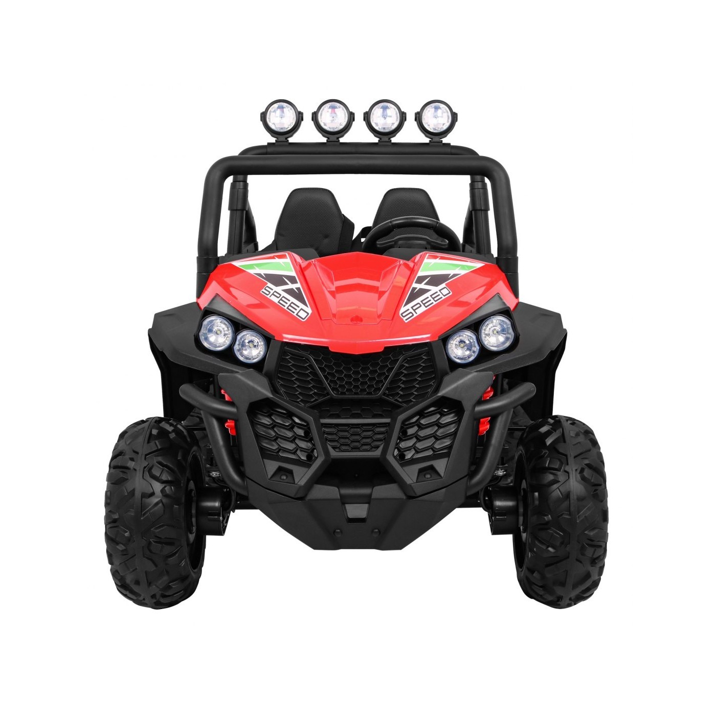 Grand Buggy Strong Lift Kids červená Naped 4x4 dálkové rádio MP3 LED