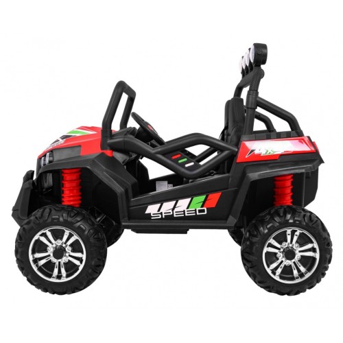 Grand Buggy Strong Lift Kids červená Naped 4x4 dálkové rádio MP3 LED
