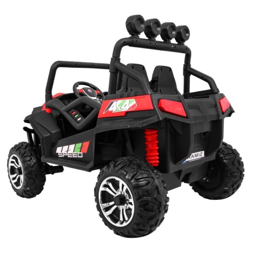 Grand Buggy Strong Lift Kids červená Naped 4x4 dálkové rádio MP3 LED