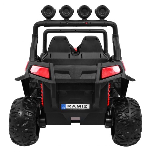 Grand Buggy Strong Lift Kids červená Naped 4x4 dálkové rádio MP3 LED