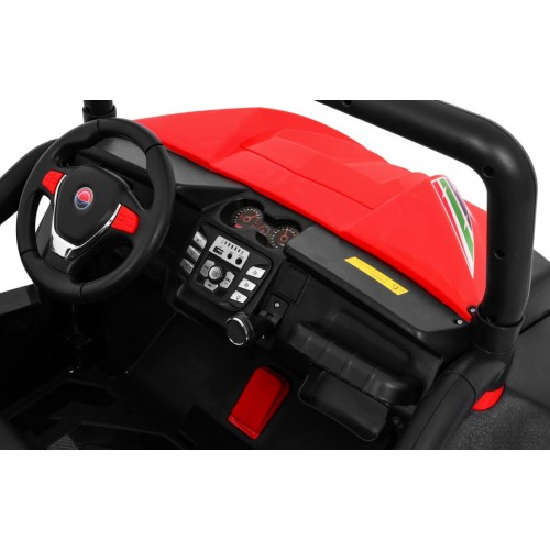 Grand Buggy Strong Lift Kids červená Naped 4x4 dálkové rádio MP3 LED