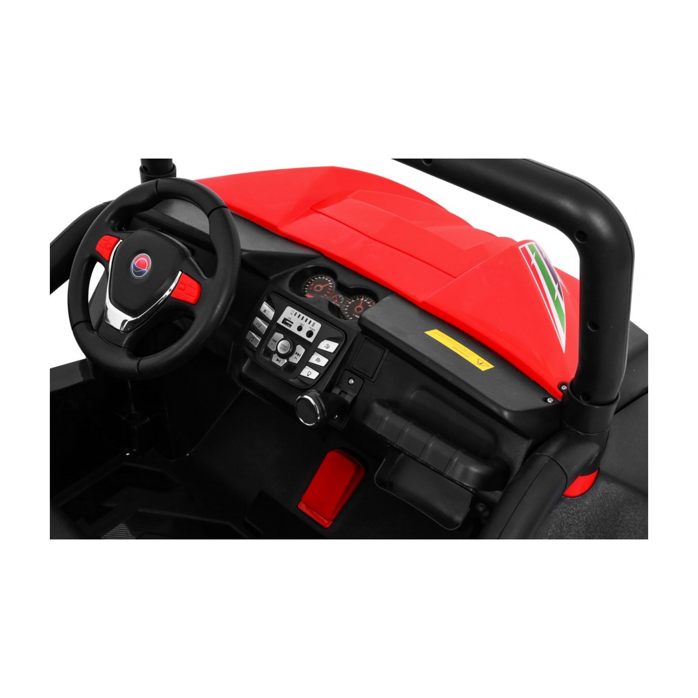 Grand Buggy Strong Lift Kids červená Naped 4x4 dálkové rádio MP3 LED