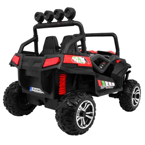 Grand Buggy Strong Lift Kids červená Naped 4x4 dálkové rádio MP3 LED