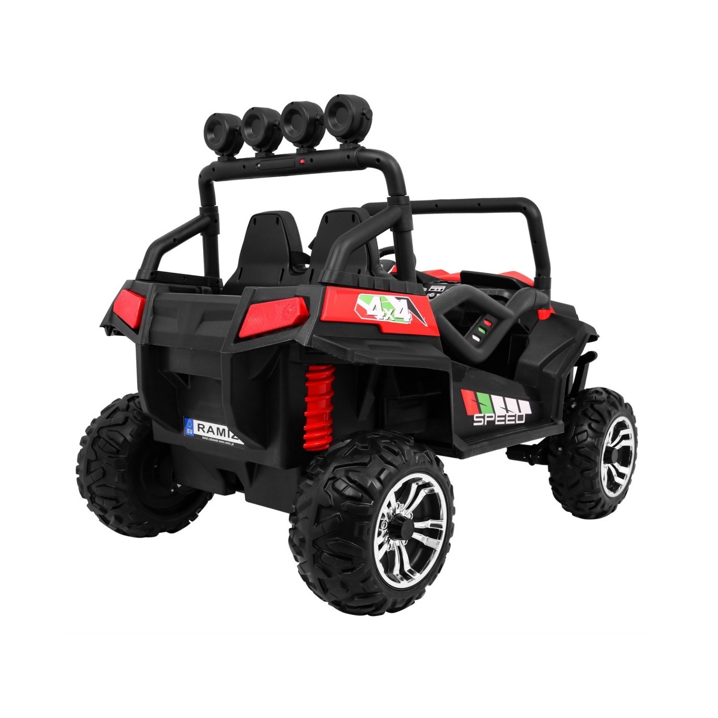 Grand Buggy Strong Lift Kids červená Naped 4x4 dálkové rádio MP3 LED