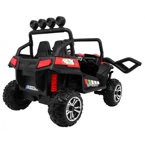 Grand Buggy Strong Lift Kids červená Naped 4x4 dálkové rádio MP3 LED