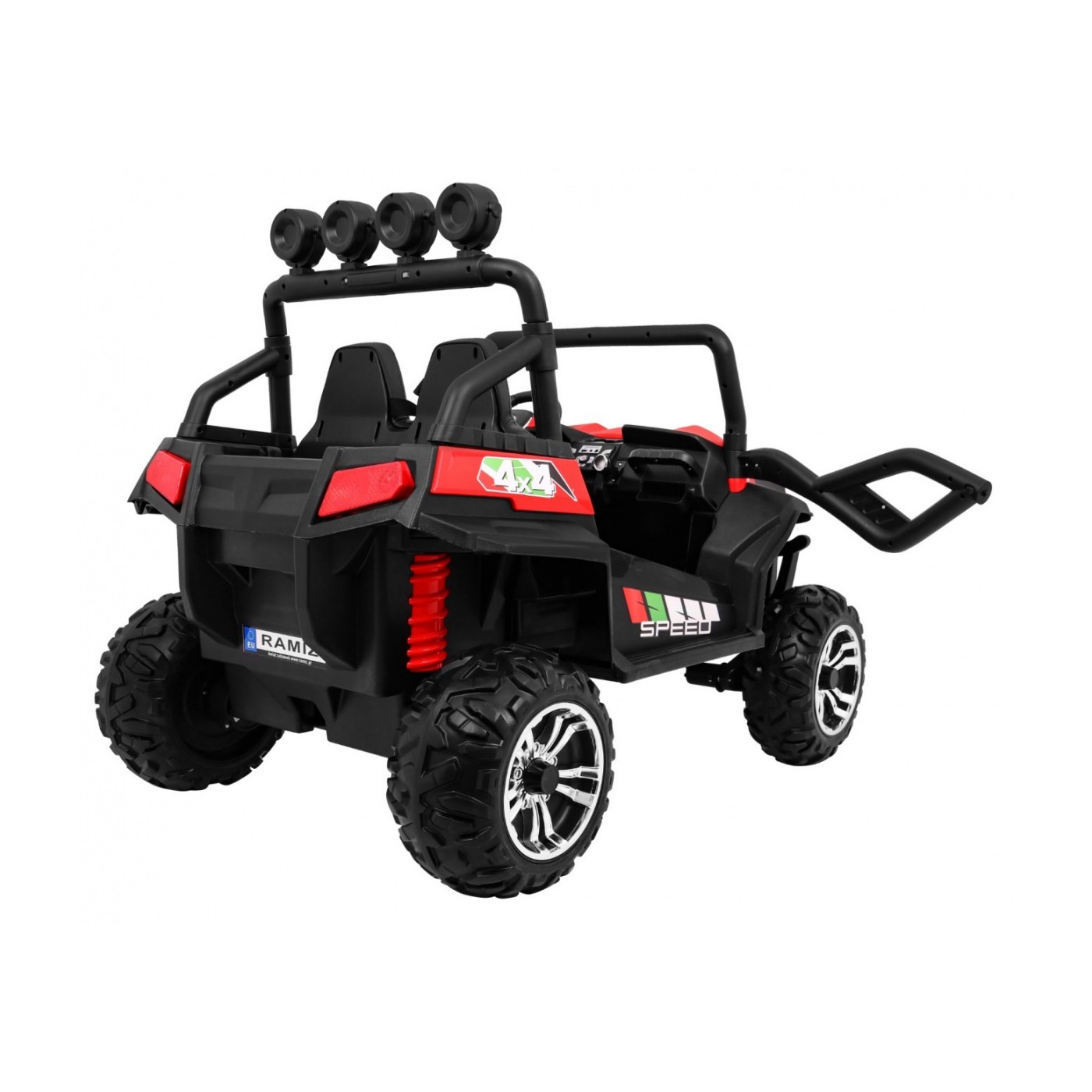 Grand Buggy Strong Lift Kids červená Naped 4x4 dálkové rádio MP3 LED
