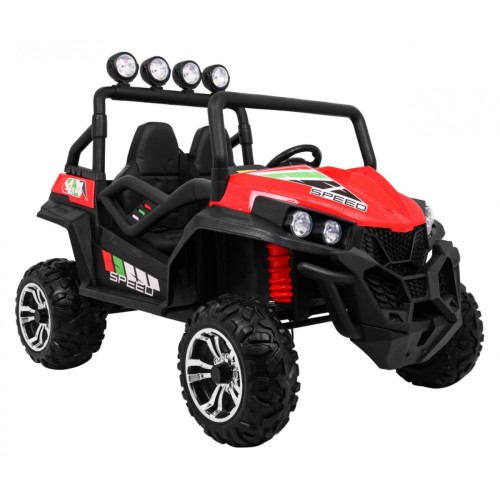 Grand Buggy Strong Lift Kids červená Naped 4x4 dálkové rádio MP3 LED