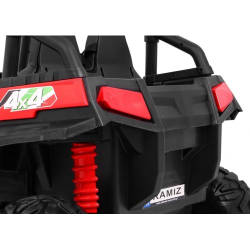 Grand Buggy Strong Lift Kids červená Naped 4x4 dálkové rádio MP3 LED