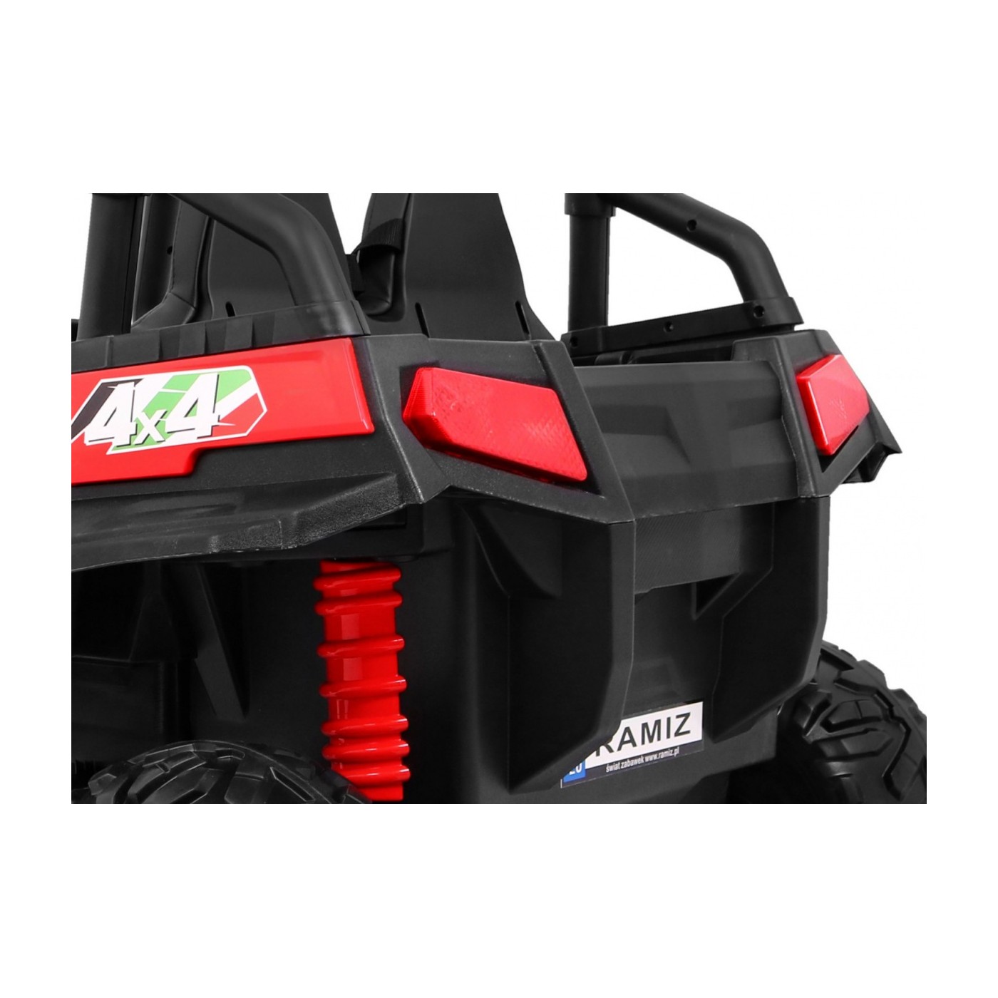 Grand Buggy Strong Lift Kids červená Naped 4x4 dálkové rádio MP3 LED