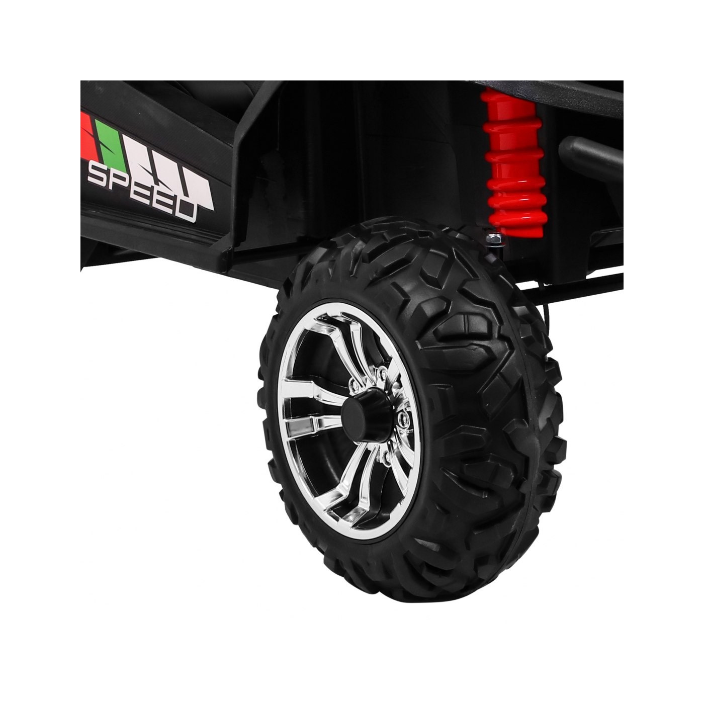 Grand Buggy Strong Lift Kids červená Naped 4x4 dálkové rádio MP3 LED