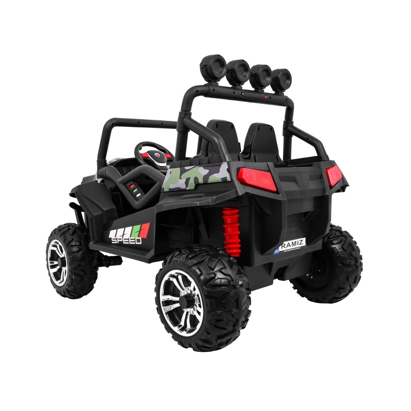 Grand Buggy Strong Lift pro děti Moro + Naped 4x4 + dálkové ovládání + kufr + rádio MP3 + LED