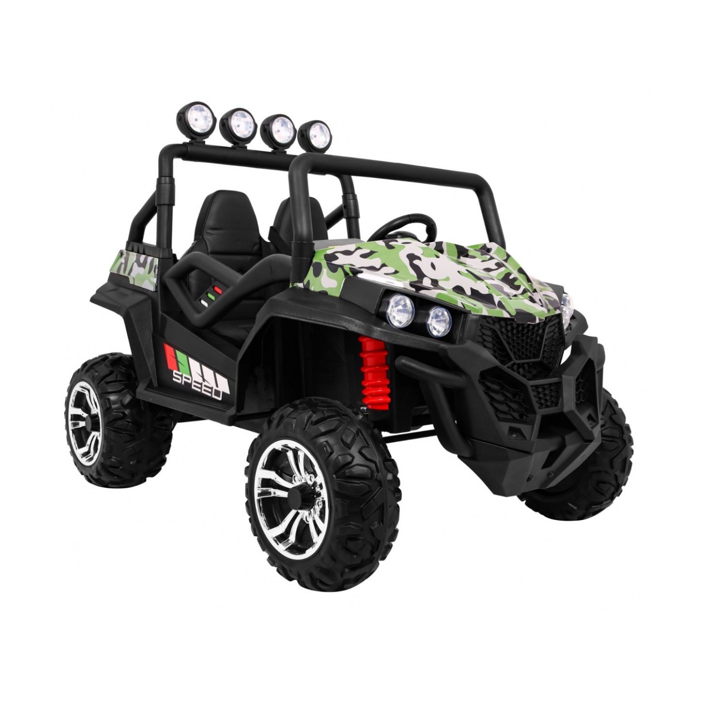 Grand Buggy Strong Lift pro děti Moro + Naped 4x4 + dálkové ovládání + kufr + rádio MP3 + LED