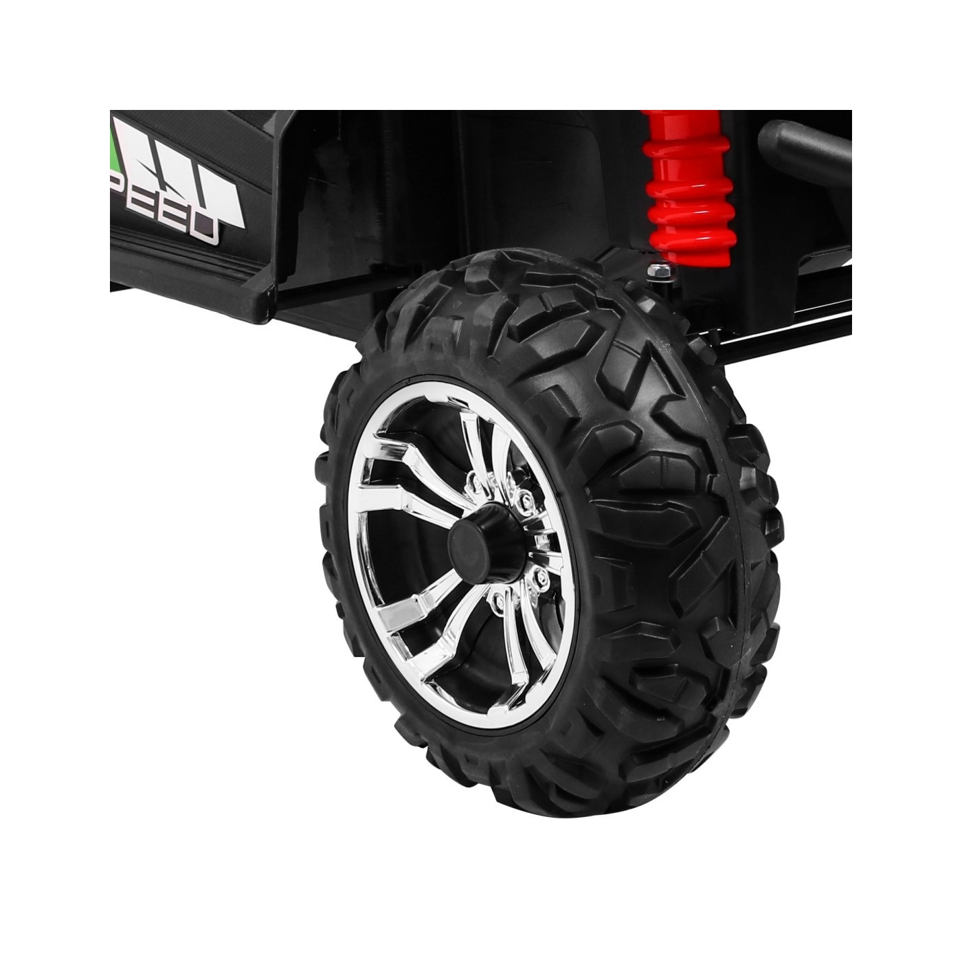 Grand Buggy Strong Lift Kids Blue Driven 4x4 dálkové ovládání kufr rádio MP3 LED