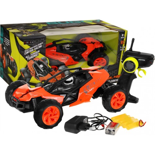 Auto R C Buggy 2 4G WINYEA 1 14 oranžová