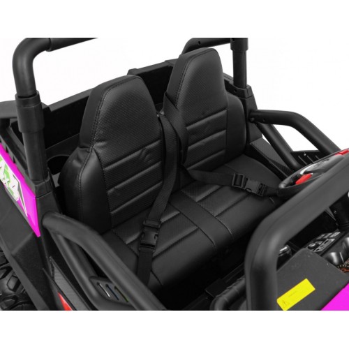 Grand Buggy Strong Lift pro děti Pink Drive 4x4 dálkové ovládání kufr rádio MP3 LED