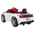 Autíčko GT Sport na baterii pro děti bílá + dálkové ovládání + pomalý start + zavazadlový prostor + MP3 LED