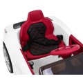 Autíčko GT Sport na baterii pro děti bílá + dálkové ovládání + pomalý start + zavazadlový prostor + MP3 LED