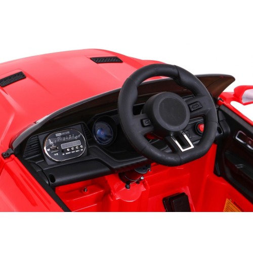 Autíčko GT Sport na baterii pro děti červená + dálkové ovládání + pomalý start + zavazadlový prostor + MP3 LED