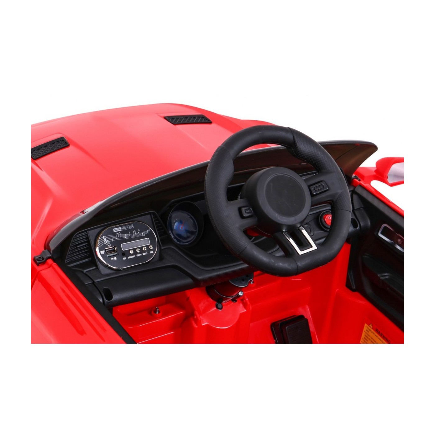 Autíčko GT Sport na baterii pro děti červená + dálkové ovládání + pomalý start + zavazadlový prostor + MP3 LED