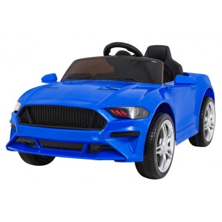 Autíčko GT Sport dobíjecí dětský modrý dálkový pomalý start kufr MP3 LED
