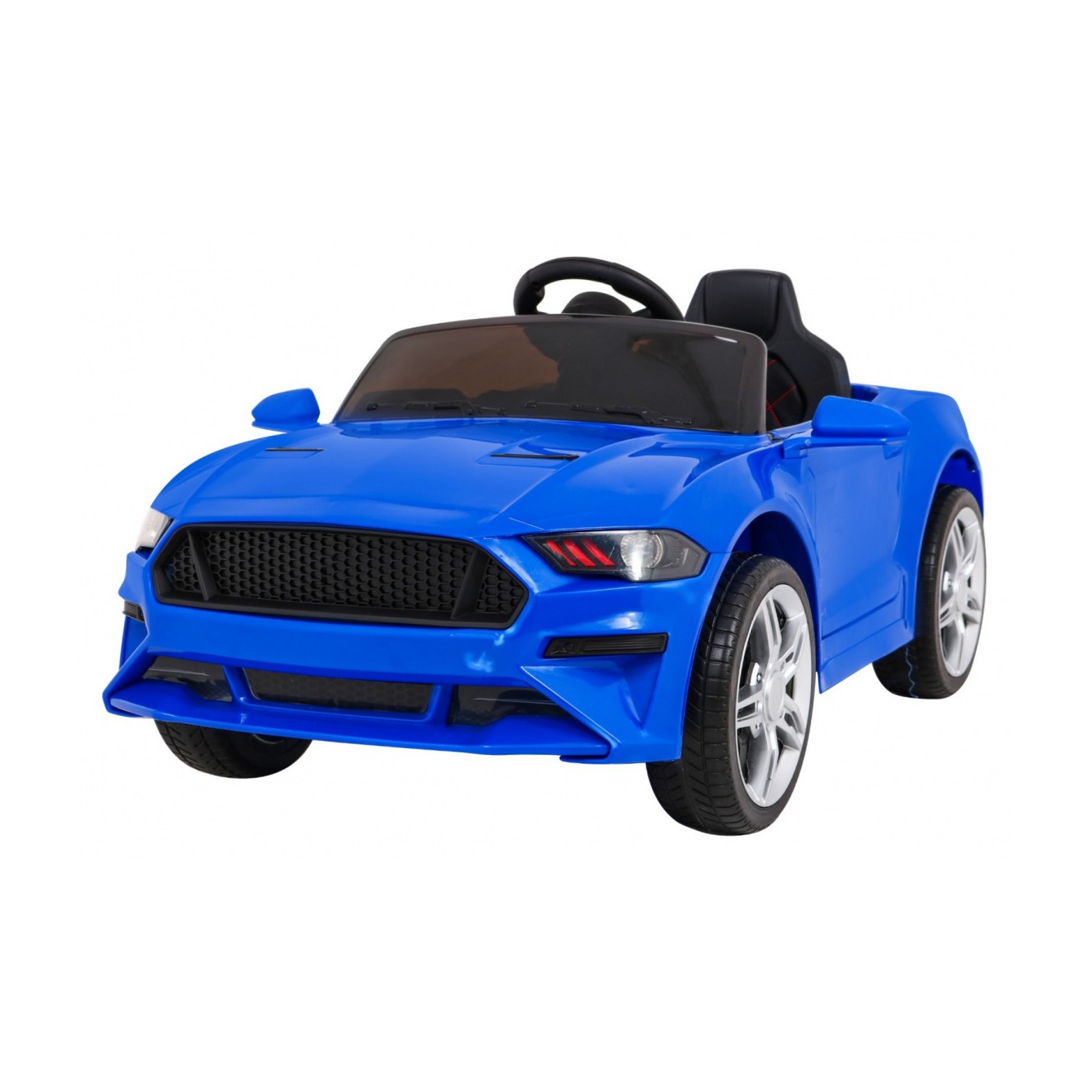 Autíčko GT Sport dobíjecí dětský modrý dálkový pomalý start kufr MP3 LED