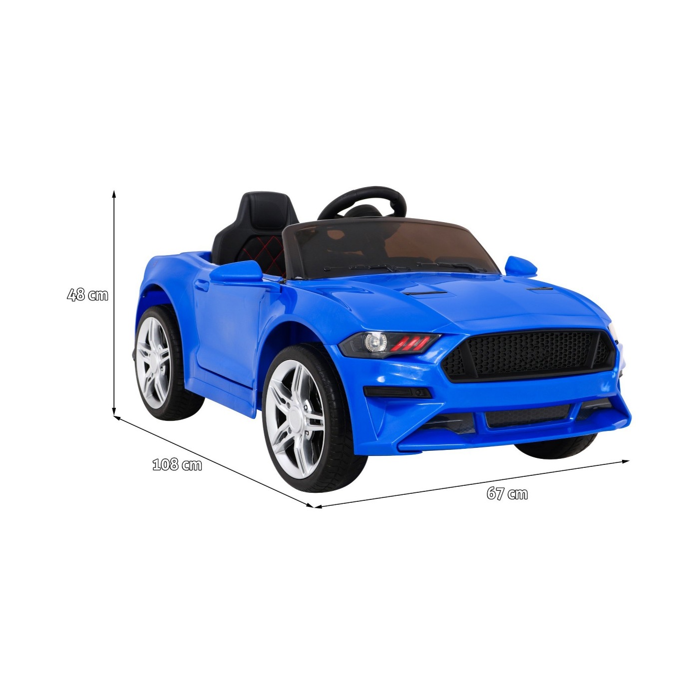 Autíčko GT Sport dobíjecí dětský modrý dálkový pomalý start kufr MP3 LED