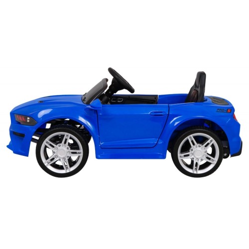 Autíčko GT Sport dobíjecí dětský modrý dálkový pomalý start kufr MP3 LED