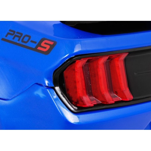 Autíčko GT Sport dobíjecí dětský modrý dálkový pomalý start kufr MP3 LED