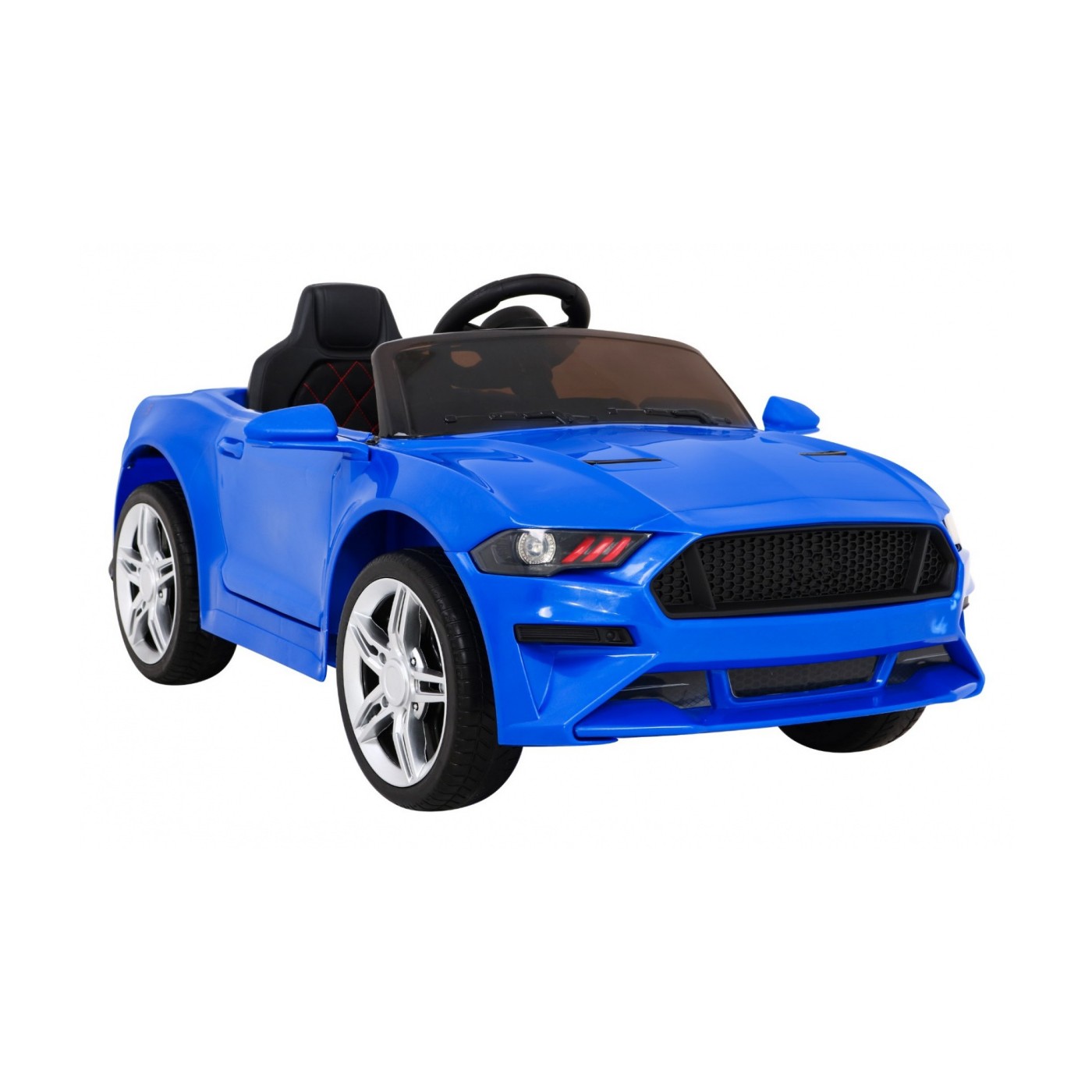 Autíčko GT Sport dobíjecí dětský modrý dálkový pomalý start kufr MP3 LED