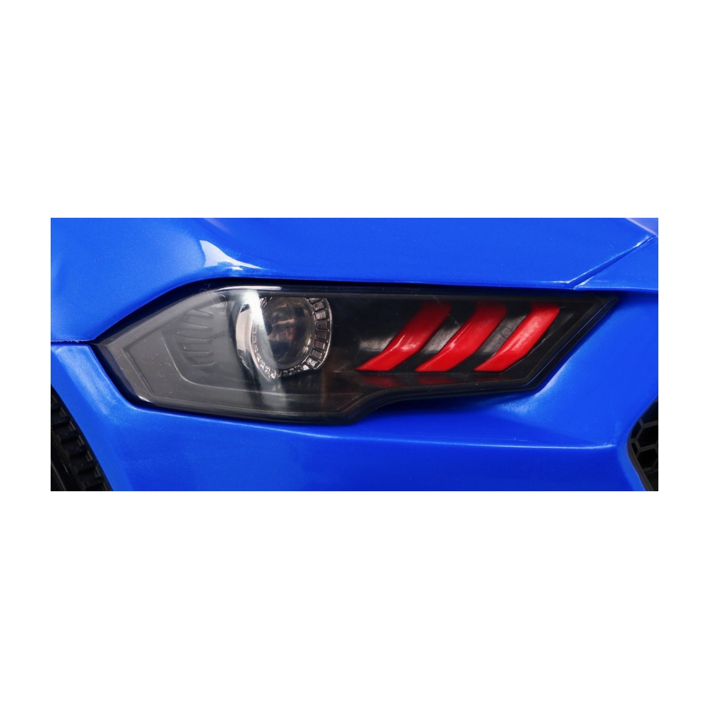 Autíčko GT Sport dobíjecí dětský modrý dálkový pomalý start kufr MP3 LED