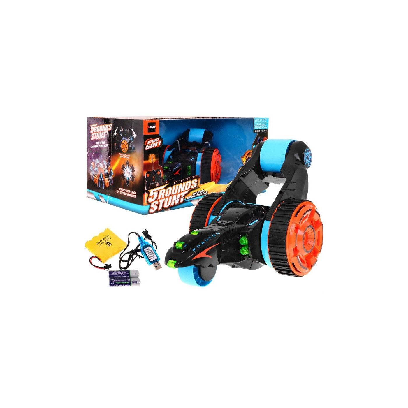 Auto R/C STUNT 5 IN 1 oboustranný