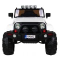 All Terrain Dobíjecí auto pro děti bílá Jeep Terrain Ride-On + Remote + Světla Zvuky