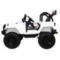 All Terrain Dobíjecí auto pro děti bílá Jeep Terrain Ride-On + Remote + Světla Zvuky