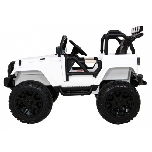 All Terrain Dobíjecí auto pro děti bílá Jeep Terrain Ride-On + Remote + Světla Zvuky