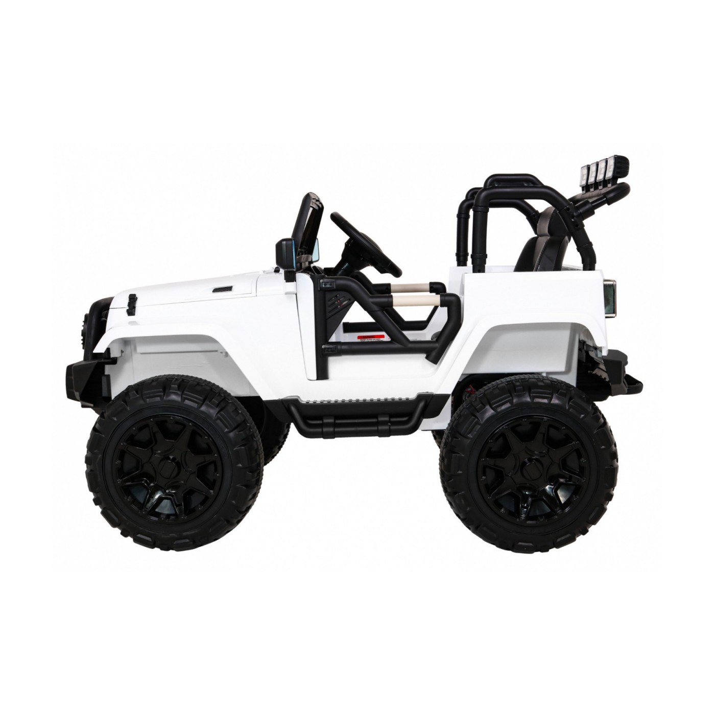 All Terrain Dobíjecí auto pro děti bílá Jeep Terrain Ride-On + Remote + Světla Zvuky