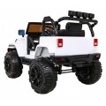 All Terrain Dobíjecí auto pro děti bílá Jeep Terrain Ride-On + Remote + Světla Zvuky