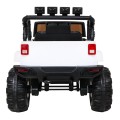 All Terrain Dobíjecí auto pro děti bílá Jeep Terrain Ride-On + Remote + Světla Zvuky